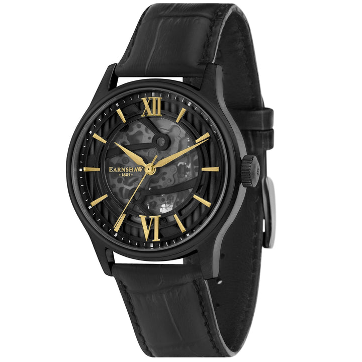 Earnshaw Precisto Bauer Skeleton Automatic Onyx Black