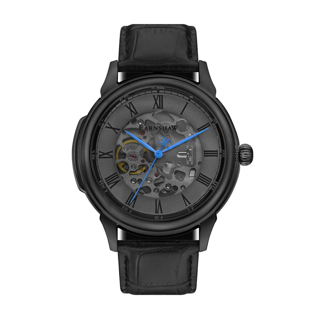Earnshaw Precisto Observatory Skeleton Automatic Deep Black