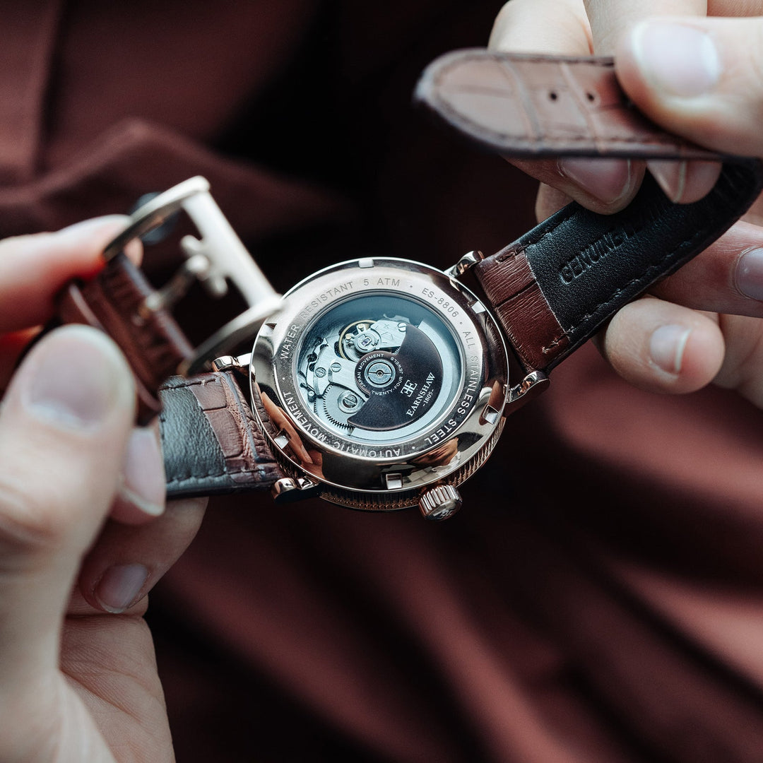 Earnshaw Precisto Beaufort Skeleton Automatic Dutch White