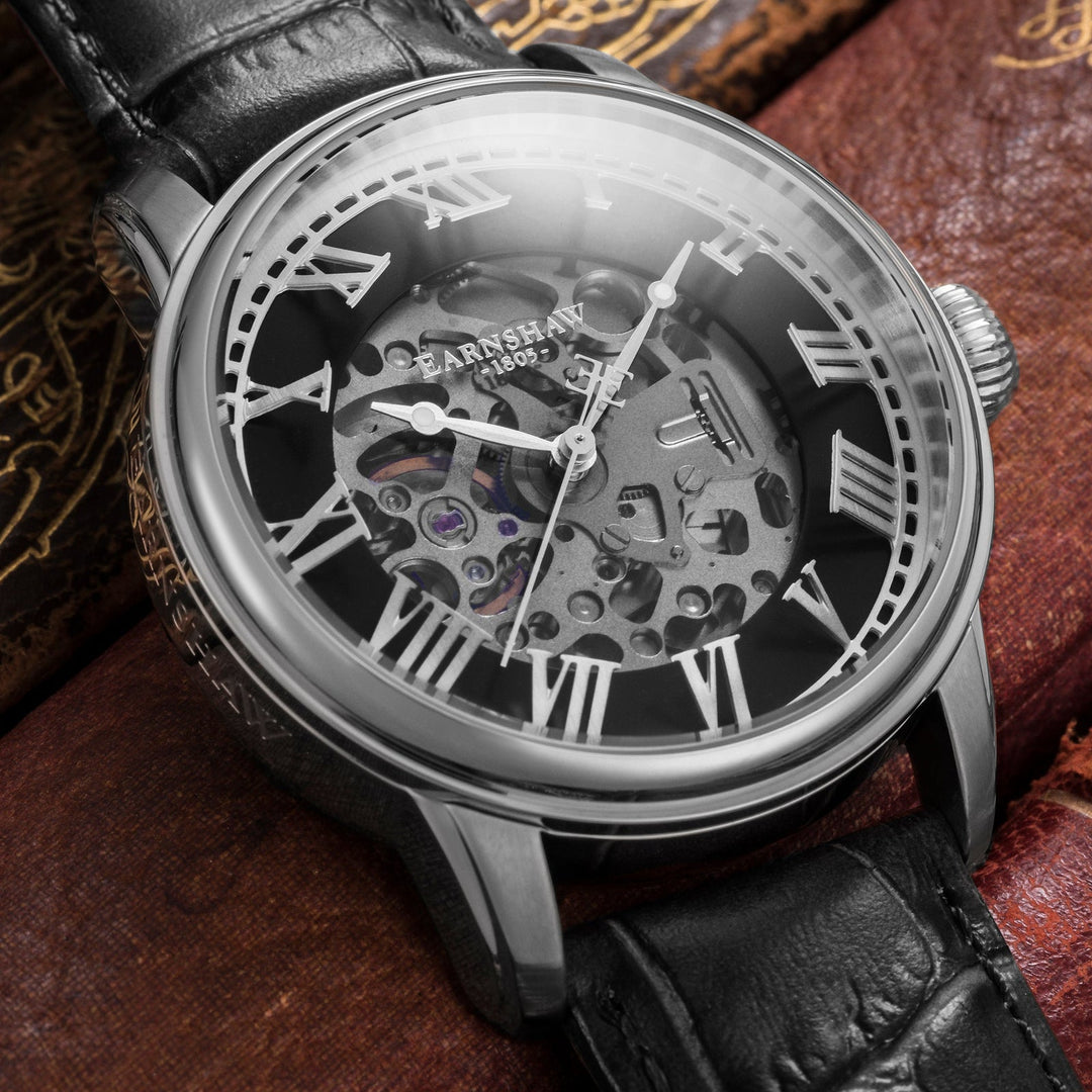 Earnshaw Precisto Longitude Skeleton Automatic Triumph Black