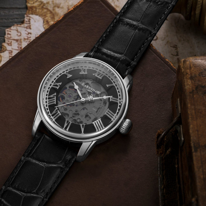 Earnshaw Precisto Longitude Skeleton Automatic Triumph Black
