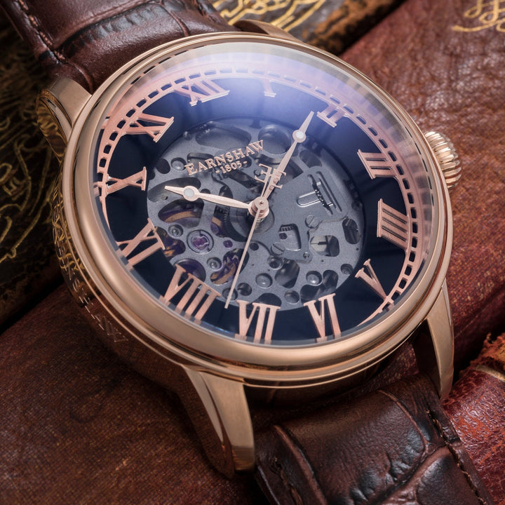 Earnshaw Precisto Longitude Skeleton Automatic Bullion Gold