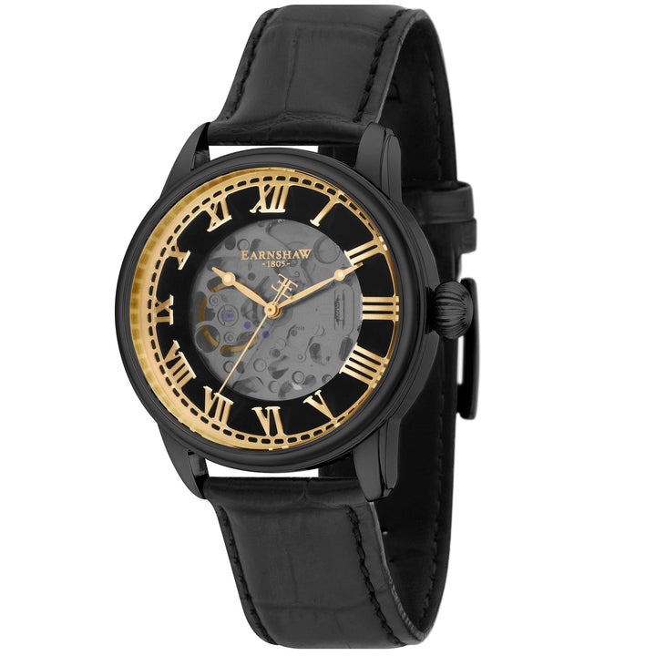 Earnshaw Precisto Longitude Skeleton Automatic Casino Black