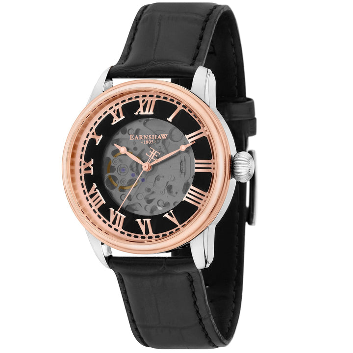 Earnshaw Precisto Longitude Skeleton Automatic Copper Gold