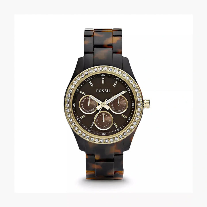 Fossil Stella Multifunction Tortoise Resin Watch