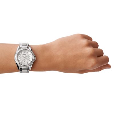 Fossil Riley Multifunction Stainless Steel Watch
