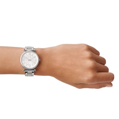 Fossil Carlie Three-Hand Stainless Steel Watch