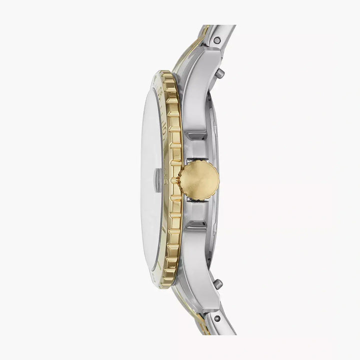 Fossil FB-01 Three-Hand Date Two-Tone Stainless Steel Watch