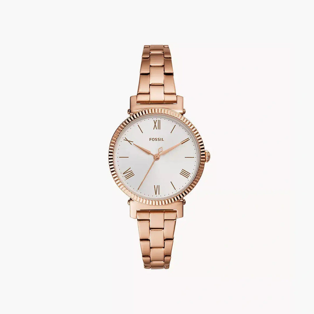 Fossil Daisy Three-Hand Rose-Gold-Tone Stainless-Steel Watch