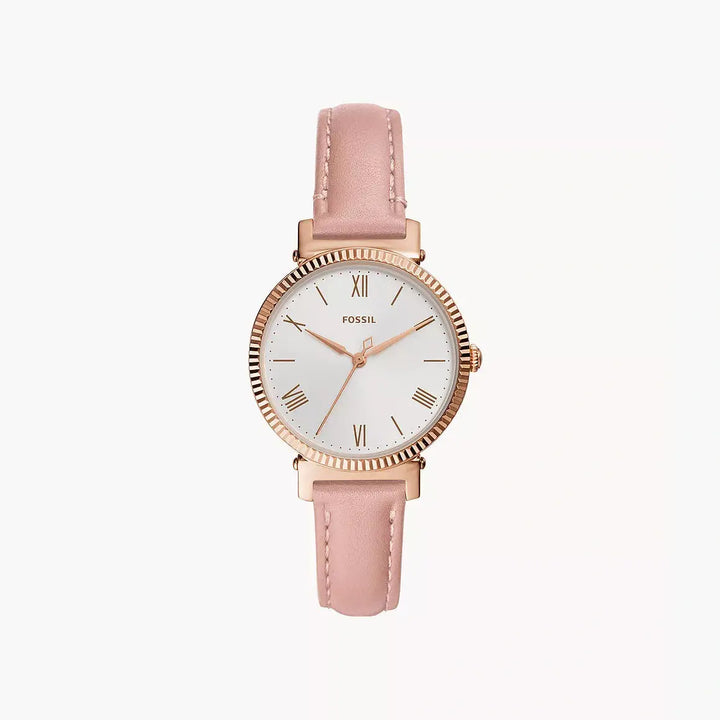 Fossil Daisy Three-Hand Blush Leather Watch