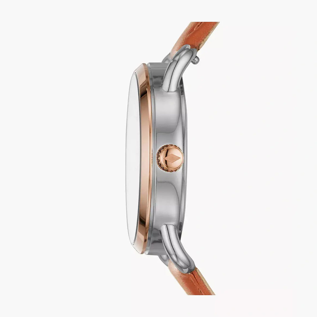 Fossil Copeland Three-HandTan Leather Watch