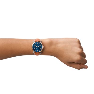 Fossil Copeland Three-HandTan Leather Watch