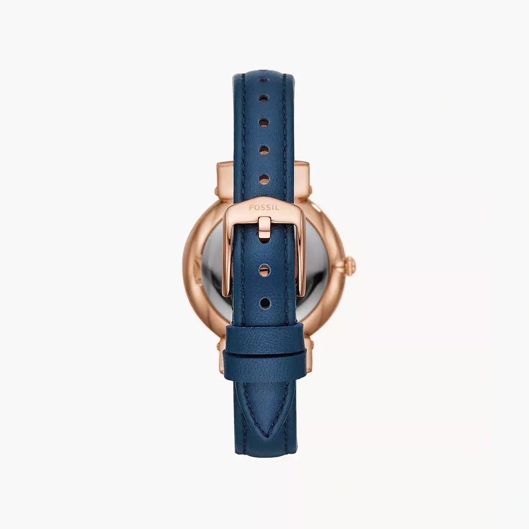 Fossil Daisy Three-Hand Midnight Navy Leather Watch