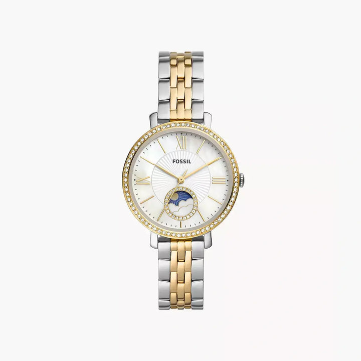 Fossil Jacqueline Sun Moon Multifunction Two-Tone Stainless Steel Watch