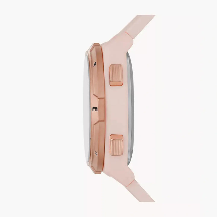 Fossil Everett Solar-Powered Digital Pink Silicone Watch