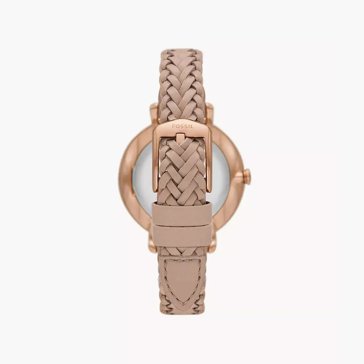Fossil Jacqueline Three-Hand Date Latte LiteHide™ Leather Watch