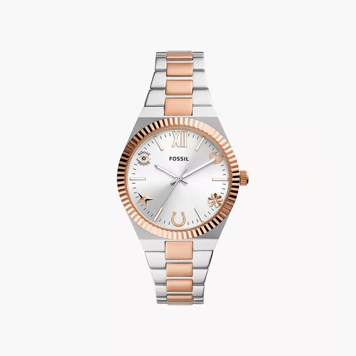 Fossil Scarlette Three-Hand Two-Tone Stainless Steel Watch