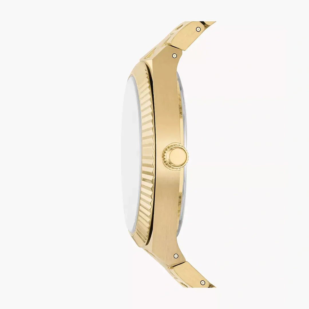 Fossil Scarlette Three-Hand Gold-Tone Stainless Steel Watch