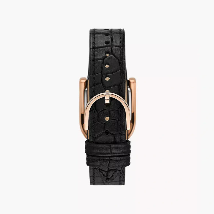 Fossil Harwell Three-Hand Black LiteHide™ Leather Watch