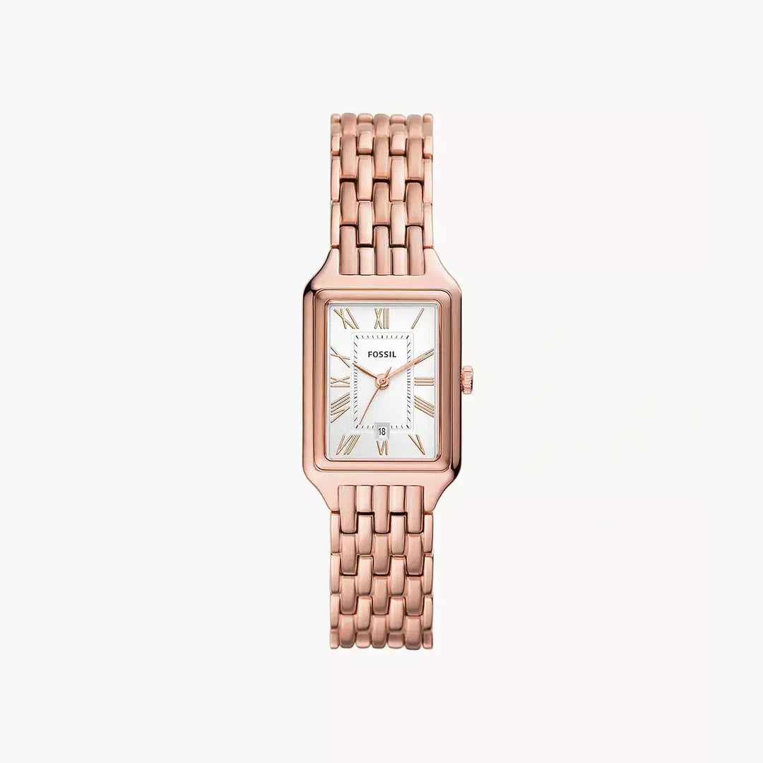Fossil Raquel Three-Hand Date Rose Gold-Tone Stainless Steel Watch