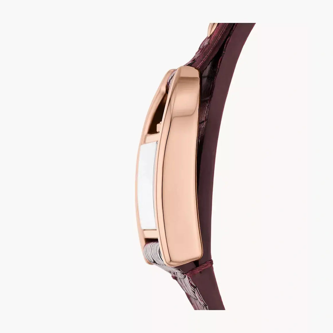 Fossil Harwell Three-Hand Red Lizard LiteHide™ Leather Watch