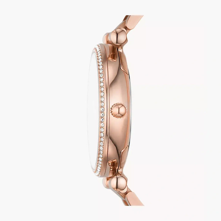 Fossil Carlie Three-Hand Rose Gold-Tone Stainless Steel Watch