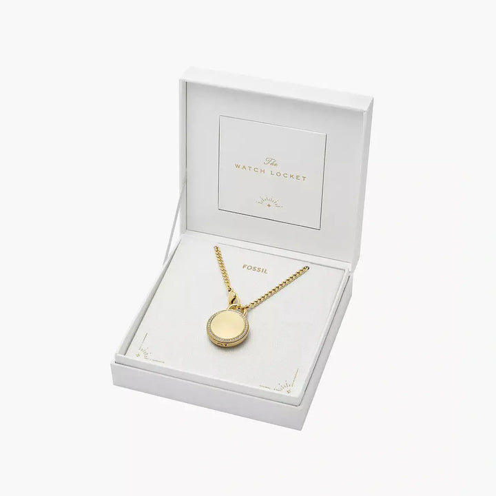 Fossil Jacqueline Three-Hand Gold-Tone Stainless Steel Watch Locket