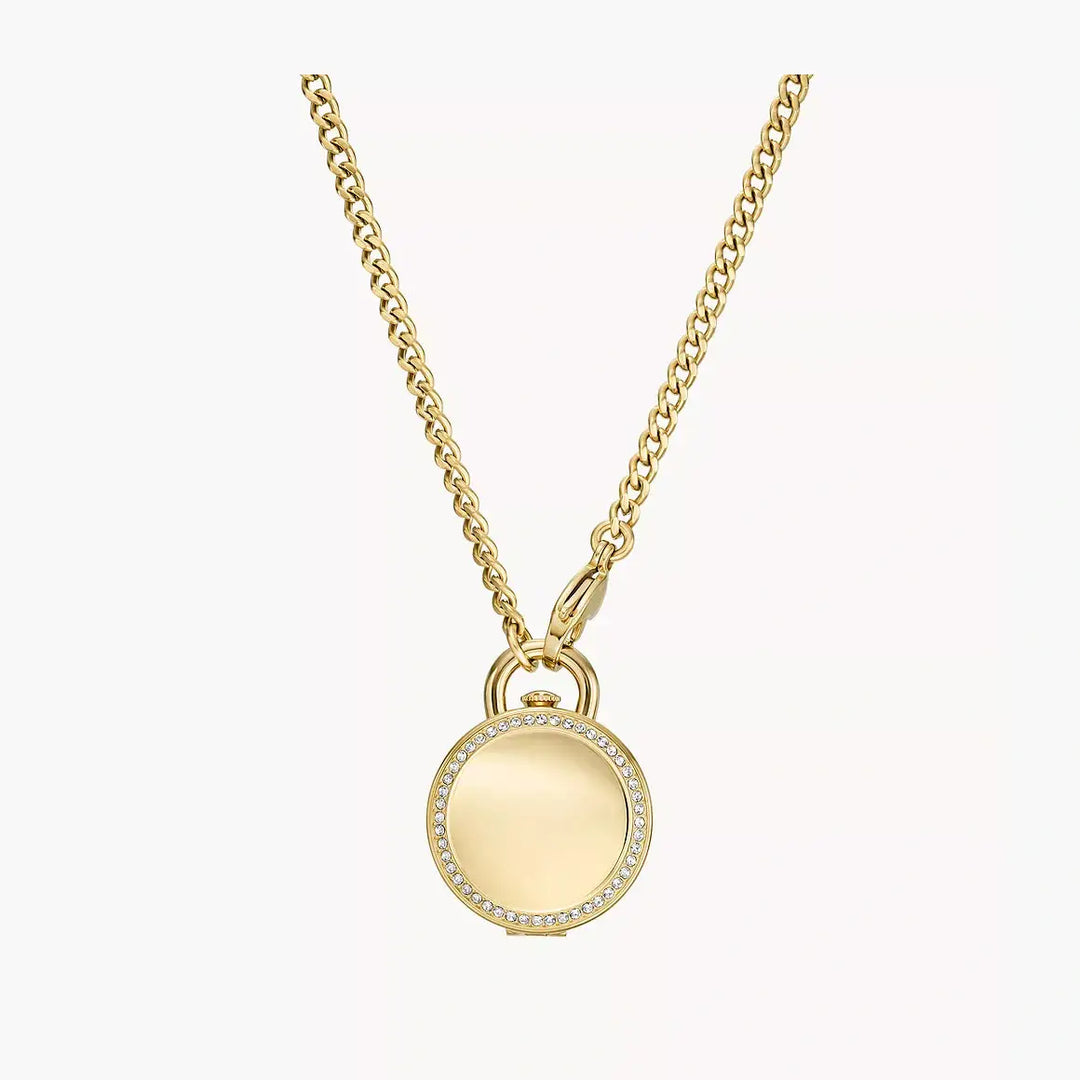 Fossil Jacqueline Three-Hand Gold-Tone Stainless Steel Watch Locket