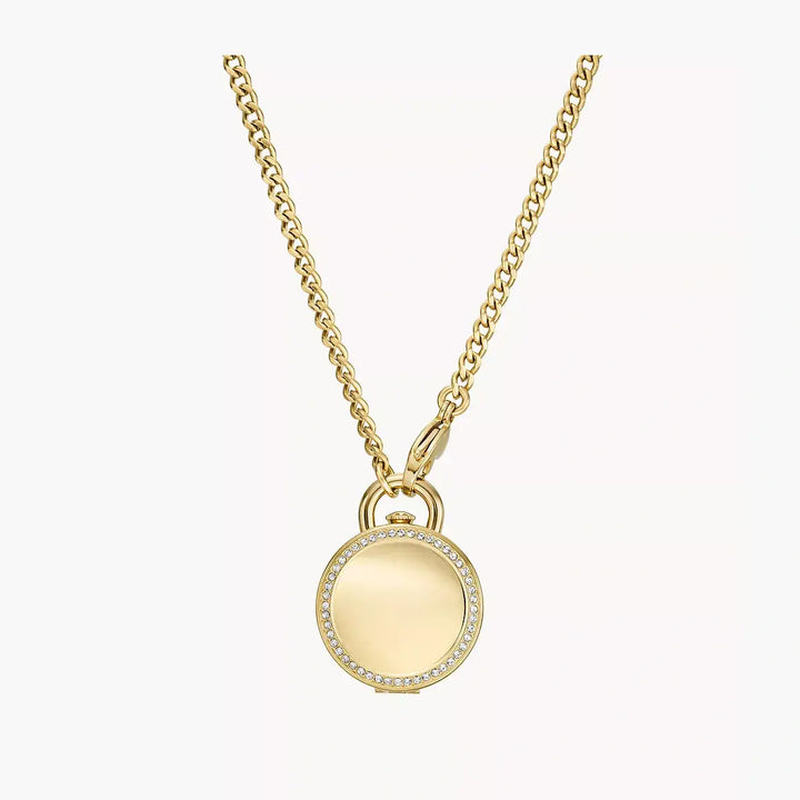Fossil Jacqueline Three-Hand Gold-Tone Stainless Steel Watch Locket
