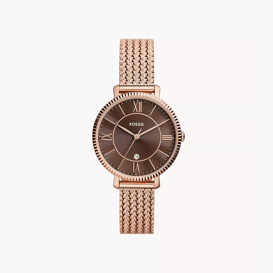 Fossil Riley Rose Fossil Rose Gold Montre Fossil ES4301 Crystal