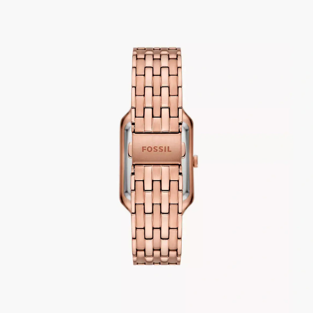 Fossil Raquel Three-Hand Date Rose Gold-Tone Stainless Steel Watch