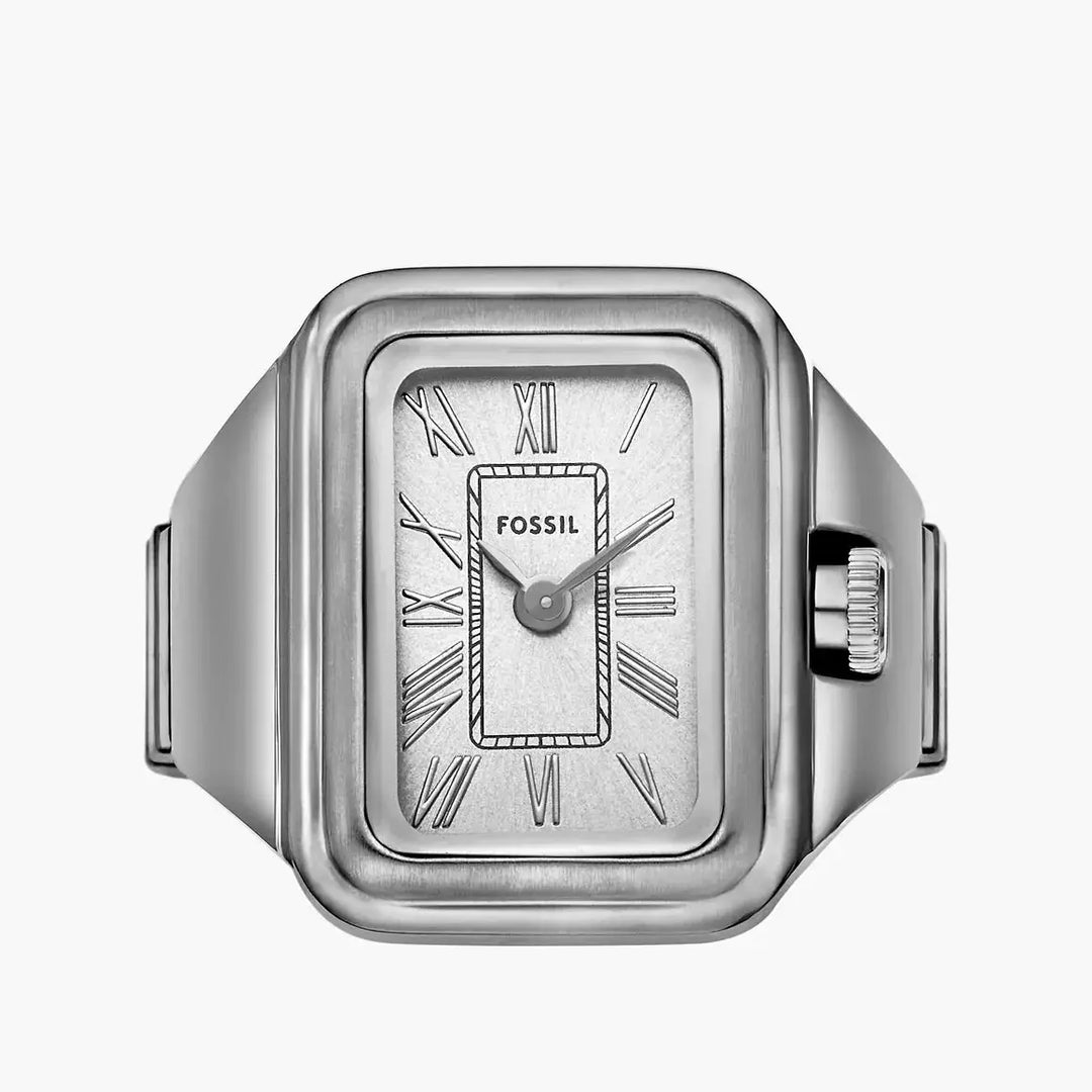 Fossil Raquel Watch Ring Two-Hand Stainless Steel