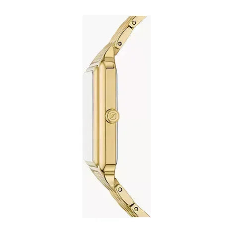 Raquel Sun Moon Multifunction Gold-Tone Stainless Steel Watch