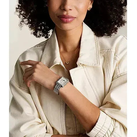 Raquel Sun Moon Multifunction Stainless Steel Watch - Stylish Timepiece