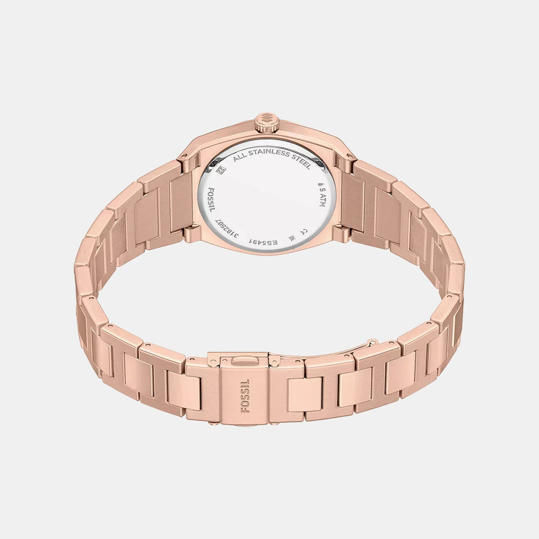 Fossil ES5491 Rose Gold Dial Women&