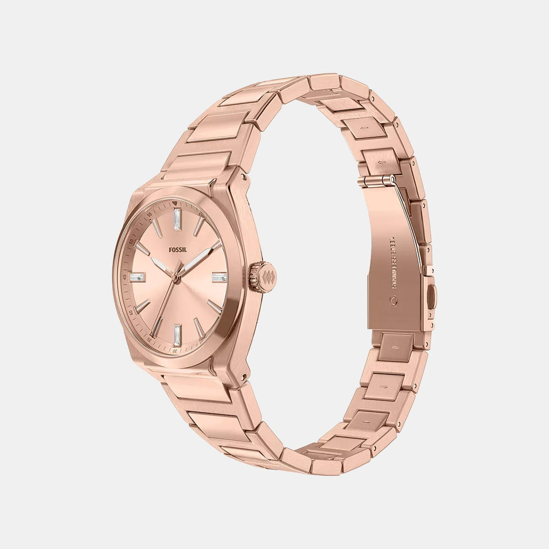 Fossil ES5491 Rose Gold Dial Women&