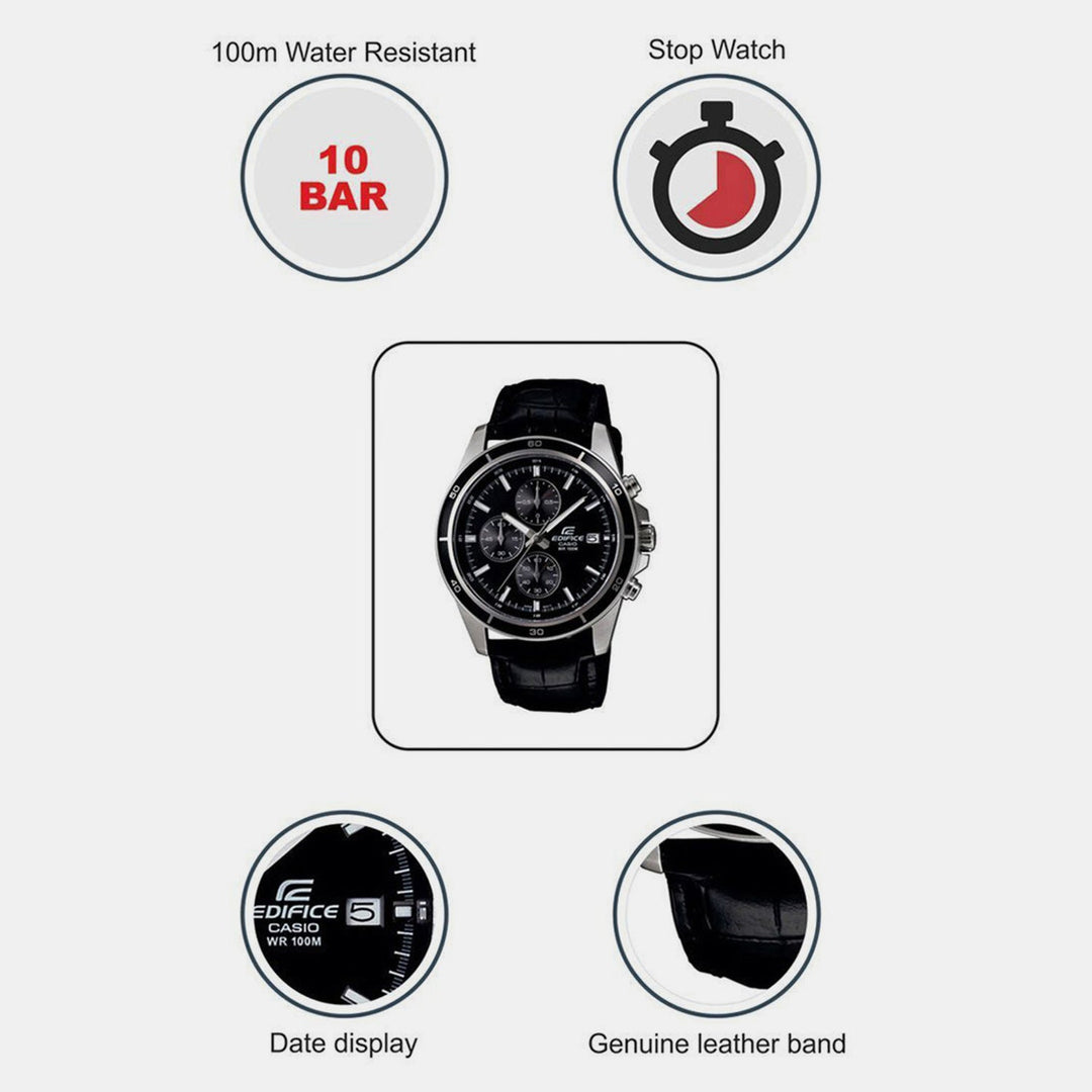 Casio Edifice EX096 Black Dial Men&