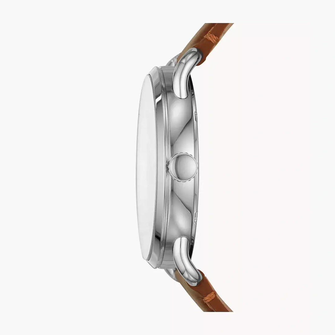 Fossil Copeland Three-Hand Luggage Leather Watch