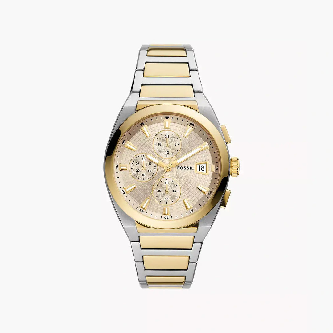Fossil Everett Chronograph Two-Tone Stainless Steel Watch