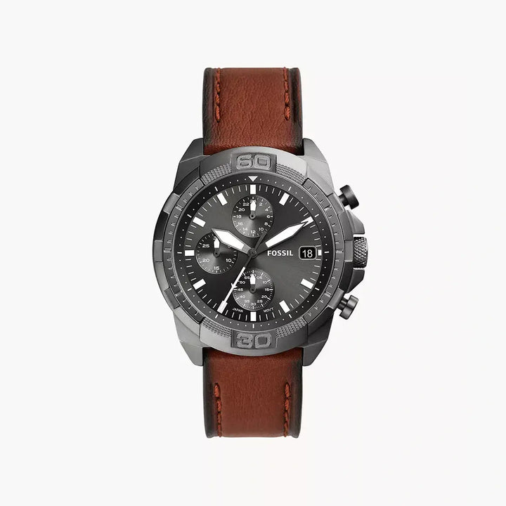 Fossil Bronson Chronograph Brown LiteHide™ Leather Watch