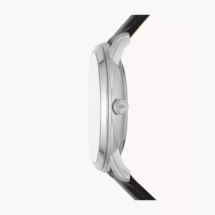 Fossil Neutra Moonphase Multifunction Black LiteHide™ Leather Watch