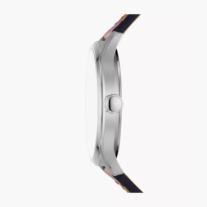 Fossil Dayliner Three-Hand Teak Leather Watch