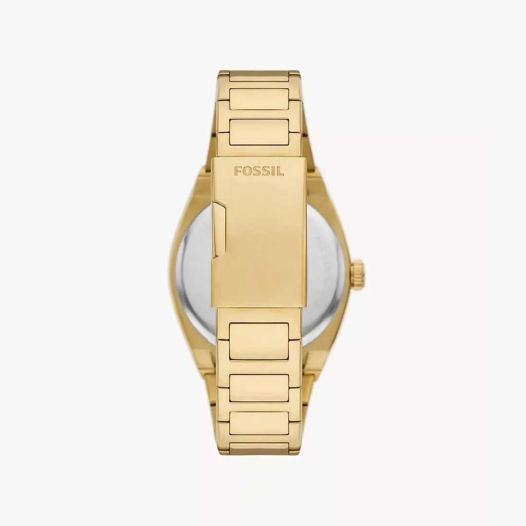 Fossil Everett Three-Hand Date Gold-Tone Stainless Steel Watch