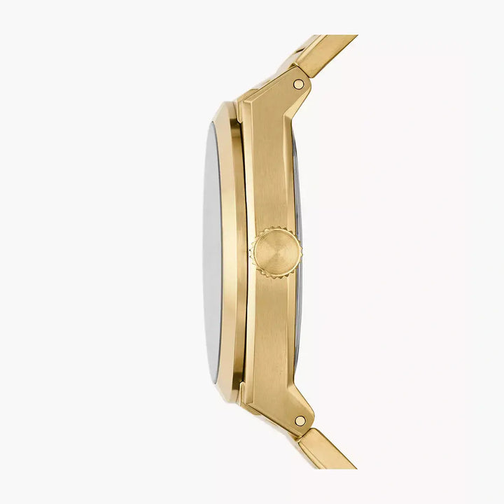 Fossil Everett Three-Hand Date Gold-Tone Stainless Steel Watch