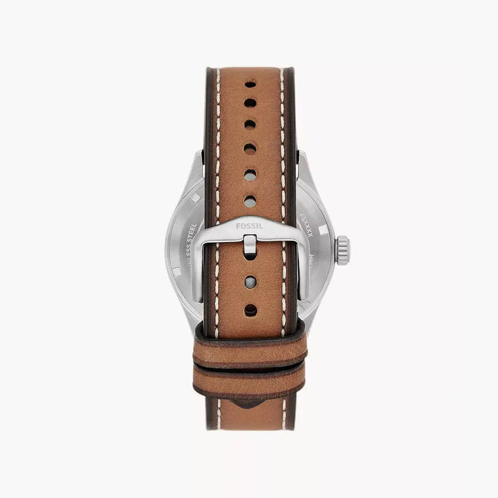 Fossil Defender Solar-Powered Luggage LiteHide™ Leather Watch