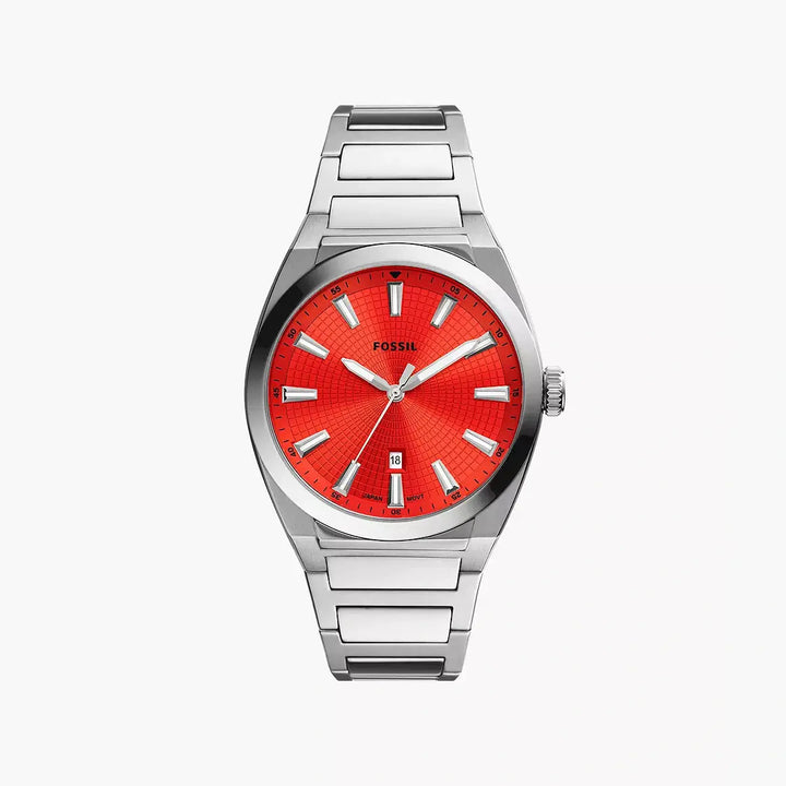 Fossil Everett Three-Hand Date Stainless Steel Watch