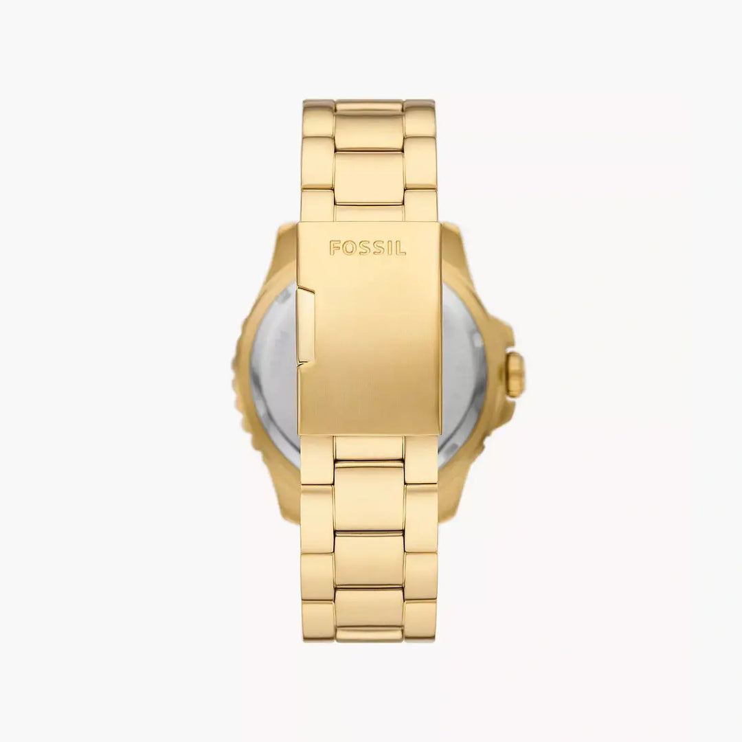 Fossil Fossil Blue GMT Gold-Tone Stainless Steel Watch