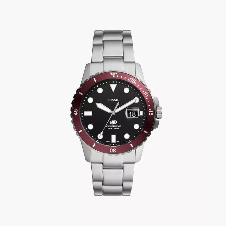 Fossil Fossil Blue Dive Three-Hand Date Stainless Steel Watch