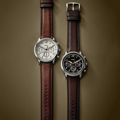 Fossil Neutra Chronograph Brown Leather Watch
