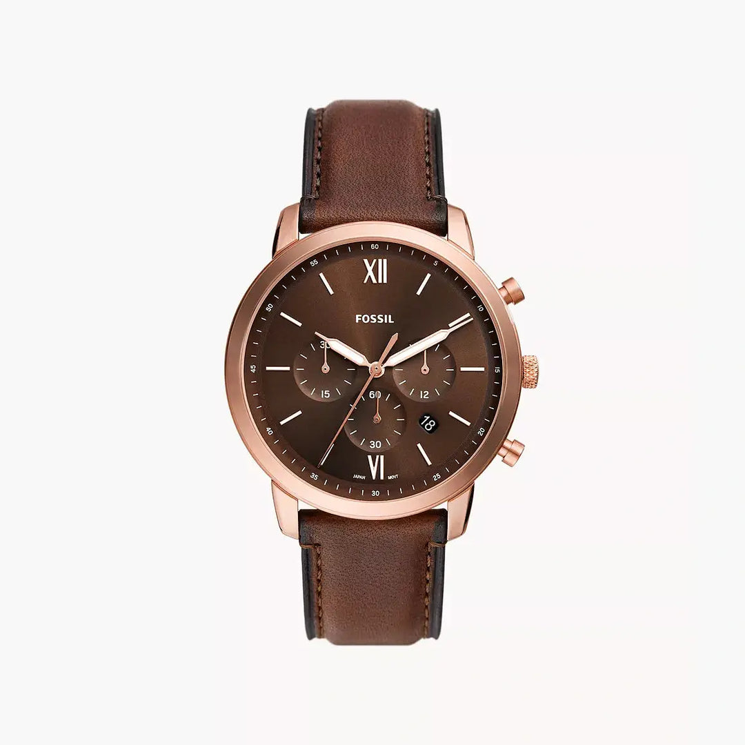 Fossil Neutra Chronograph Brown Leather Watch